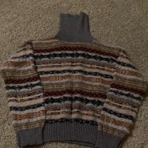 Women’s short length turtleneck sweater
